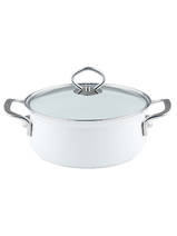 casserole with glass lid, artic white 0655-33