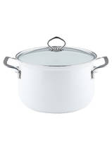 casserole with glass lid, artic white 0659-33