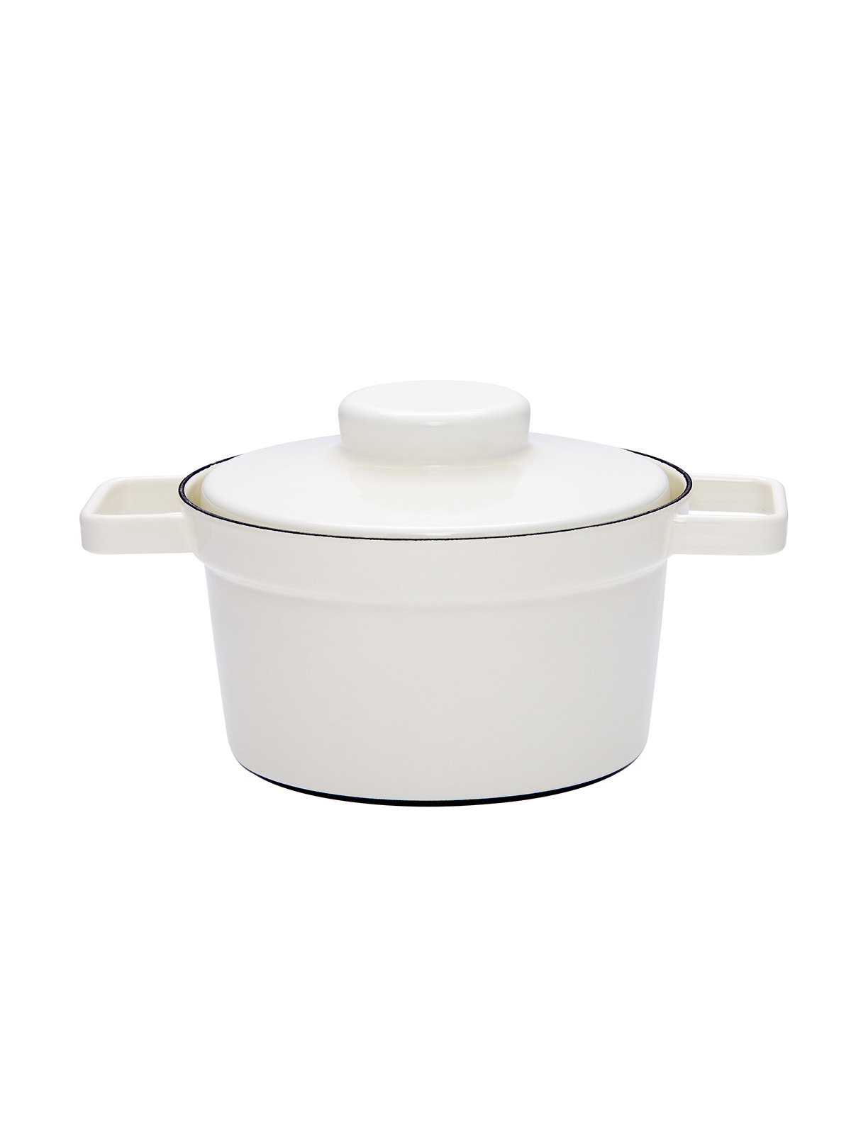 Casserol with lid 20cm, white, 1,75 liter