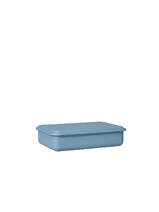Vorratsbehälter mit Deckel niedrig blau 23X15X5