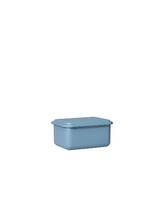 food container with lid low blue 11X15X7