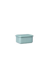 food container with lid low green 11X15X7