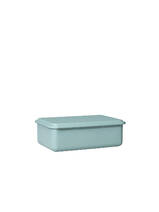 food container with lid low green 23X15X7